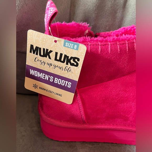 Boots Muk Luks Pink Women’s Sizes 8 & 9 NWT - Picture 5 of 6